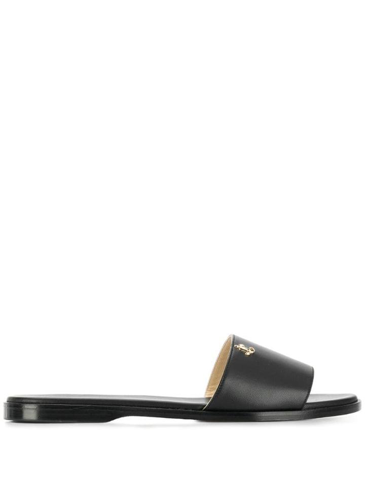 Jimmy Choo Minea Flat Sandals - Black