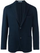 Boglioli Two Button Blazer, Men's, Size: 54, Blue, Cotton/cupro