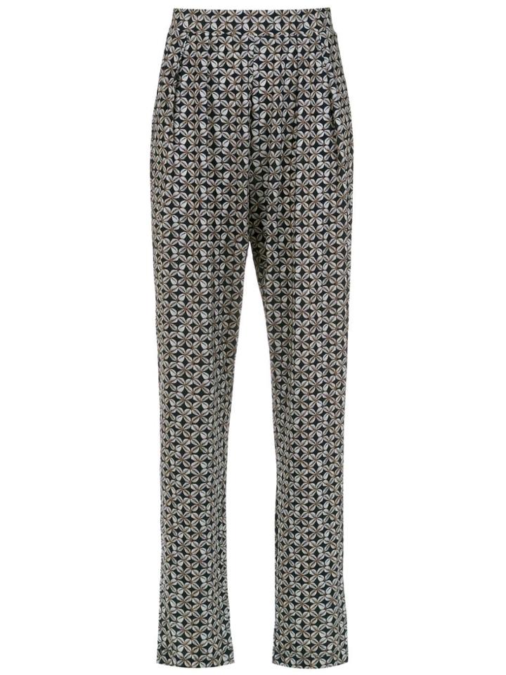 Andrea Marques Printed Straight Trousers - Multicolour