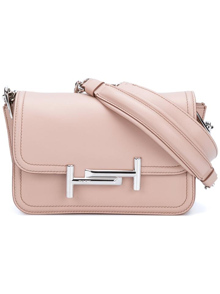 Tod's Double T Mini Crossbody Bag - Pink & Purple