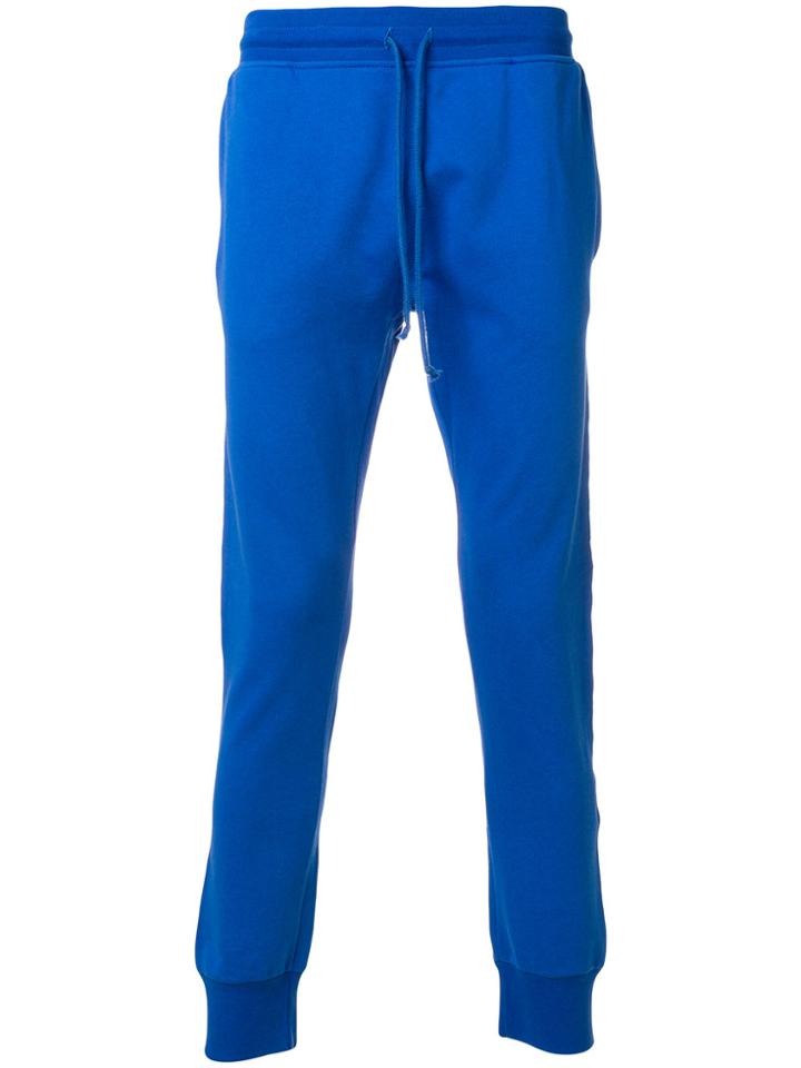 Les (art)ists Logo Side Stripe Track Trousers - Blue