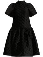 Shushu/tong Quilted Velvet Mini Dress - Black