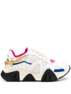 Versace Squalo Logo Jewel Sneakers - White