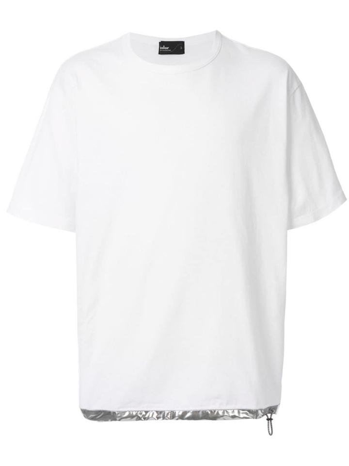 Kolor Contrast-hem T-shirt - White