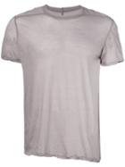 Rick Owens - Round Neck T-shirt - Men - Cotton - L, Grey, Cotton