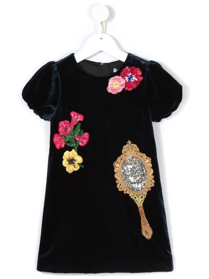 Dolce & Gabbana Kids Dolce & Gabbana Kids L56d71fuvh9 B0387 Natural (vegetable)->cotton, Girl's, Size: 10 Yrs, Blue