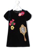 Dolce & Gabbana Kids Dolce & Gabbana Kids L56d71fuvh9 B0387 Natural (vegetable)->cotton, Girl's, Size: 10 Yrs, Blue