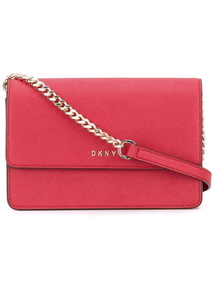 Dkny - Mini Flap Crossbody Bag - Women - Cotton/leather - One Size, Red, Cotton/leather