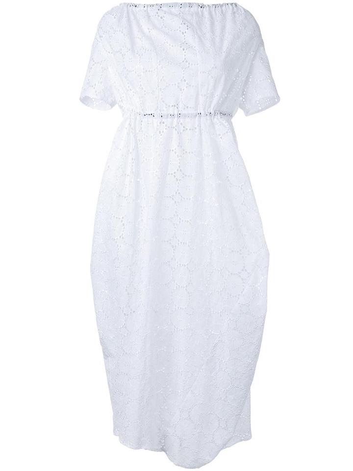 Assin Macramé Mid Dress, Women's, Size: Small, White, Cotton