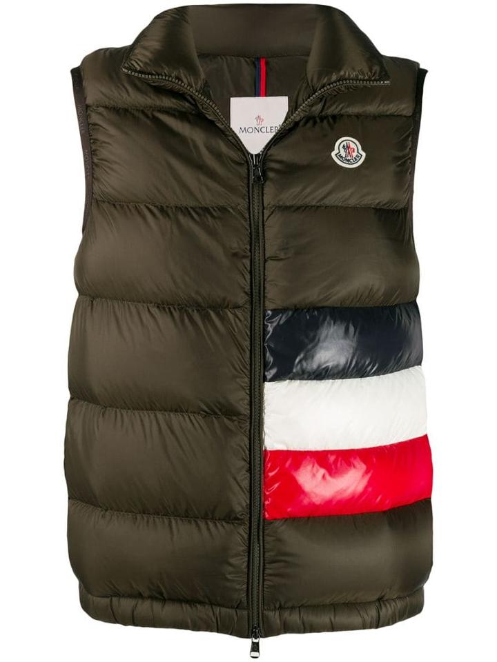 Moncler Sovex Padded Gilet - Green