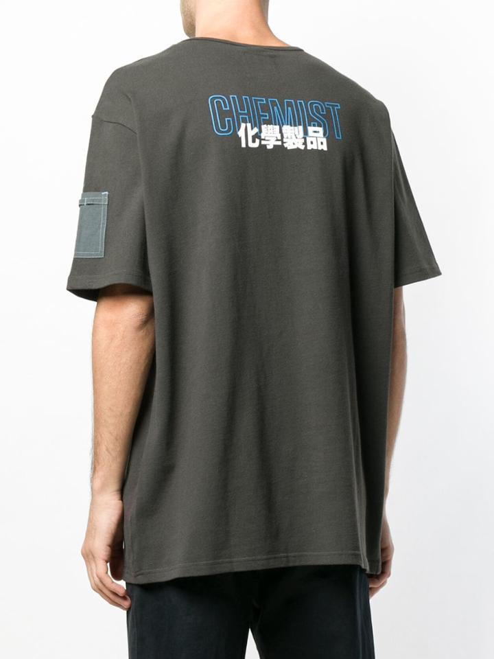 C2h4 Logo Print T-shirt - Grey