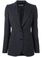 Dolce & Gabbana Polka Dot Blazer, Women's, Size: 40, Black, Cupro/virgin Wool