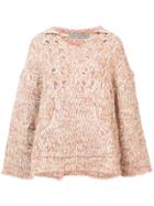 Raquel Allegra Oversized Knit Jumper - Yellow & Orange