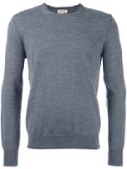 Burberry Crew Neck Pullover, Men's, Size: Xxl, Grey, Merino
