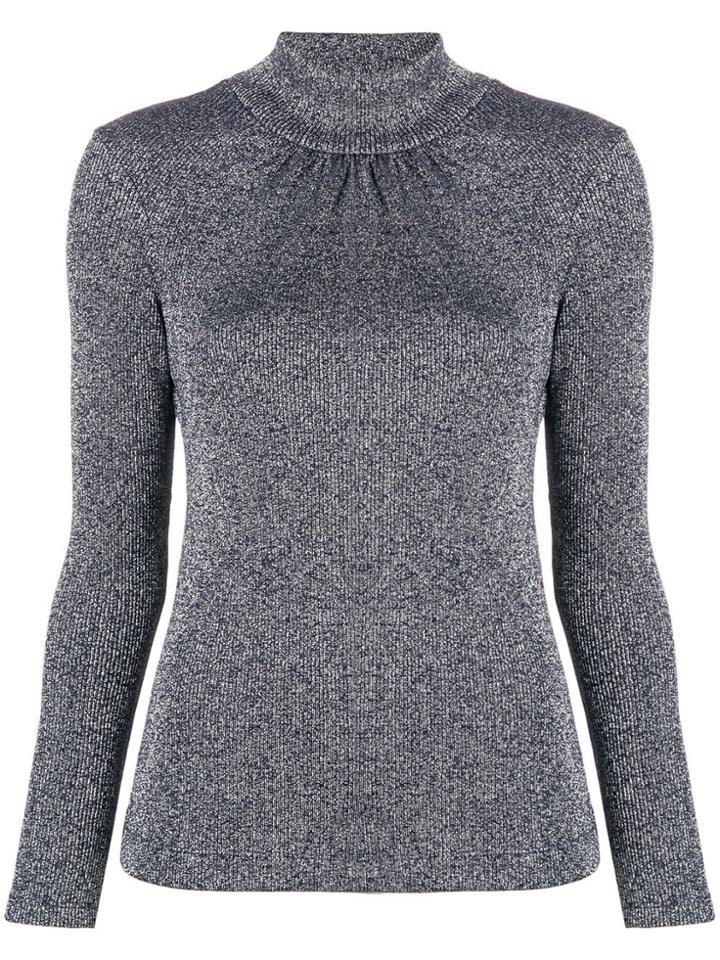 Golden Goose Deluxe Brand Slim-fit Knitted Sweater - Silver