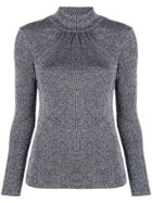 Golden Goose Deluxe Brand Slim-fit Knitted Sweater - Silver