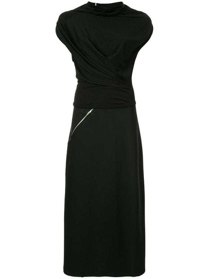 Comme Des Garçons Vintage Zipped Blouse & Skirt Set - Black