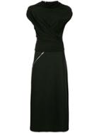 Comme Des Garçons Vintage Zipped Blouse & Skirt Set - Black