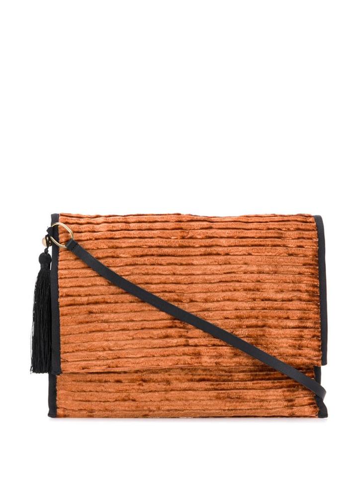 Forte Forte Ribbed Cross Body Bag - Brown