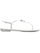 Giuseppe Zanotti Design Hollie Crystal Sandals - Silver