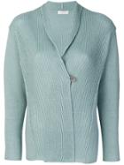 Le Tricot Perugia One Button Cardigan - Green