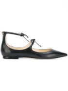 Jimmy Choo Sage Ballerina Flats - Black