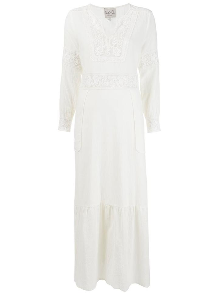 Sea Lace Insert Dress