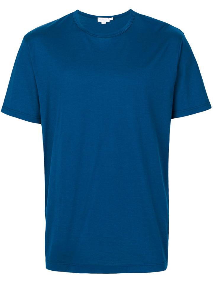 Sunspel Plain T-shirt - Blue