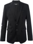 Dsquared2 Cut-out Sleeve Jacket, Men's, Size: 46, Black, Polyester/spandex/elastane/viscose/virgin Wool