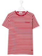 Paolo Pecora Kids Striped T-shirt - Red