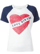 Zoe Karssen 'love Bikers' T-shirt, Women's, Size: Small, White, Cotton/linen/flax
