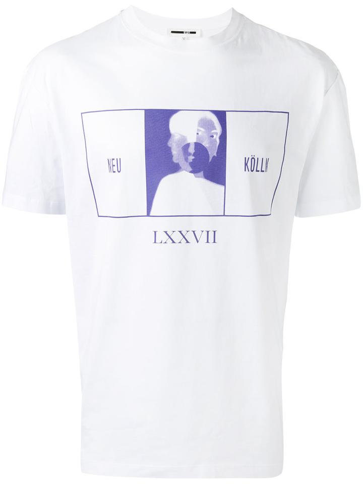 Mcq Alexander Mcqueen Neukölln Print T-shirt, Men's, Size: Small, White, Cotton
