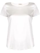 Blanca Curved Hem T-shirt - White