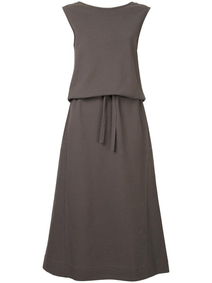 Lemaire Drawstring Midi Dress - Grey