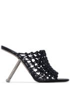 Poiret Woven Mules - Blue