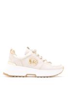 Michael Michael Kors Logo Appliqué Sneakers - Neutrals