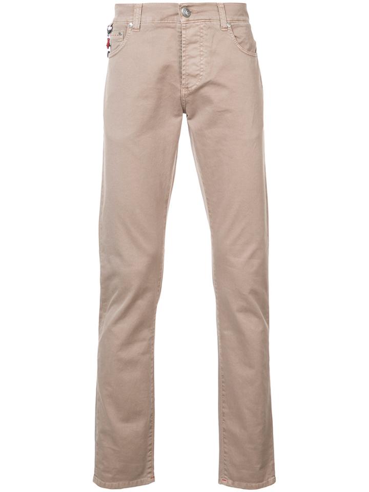 Isaia Straight Leg Jeans - Brown