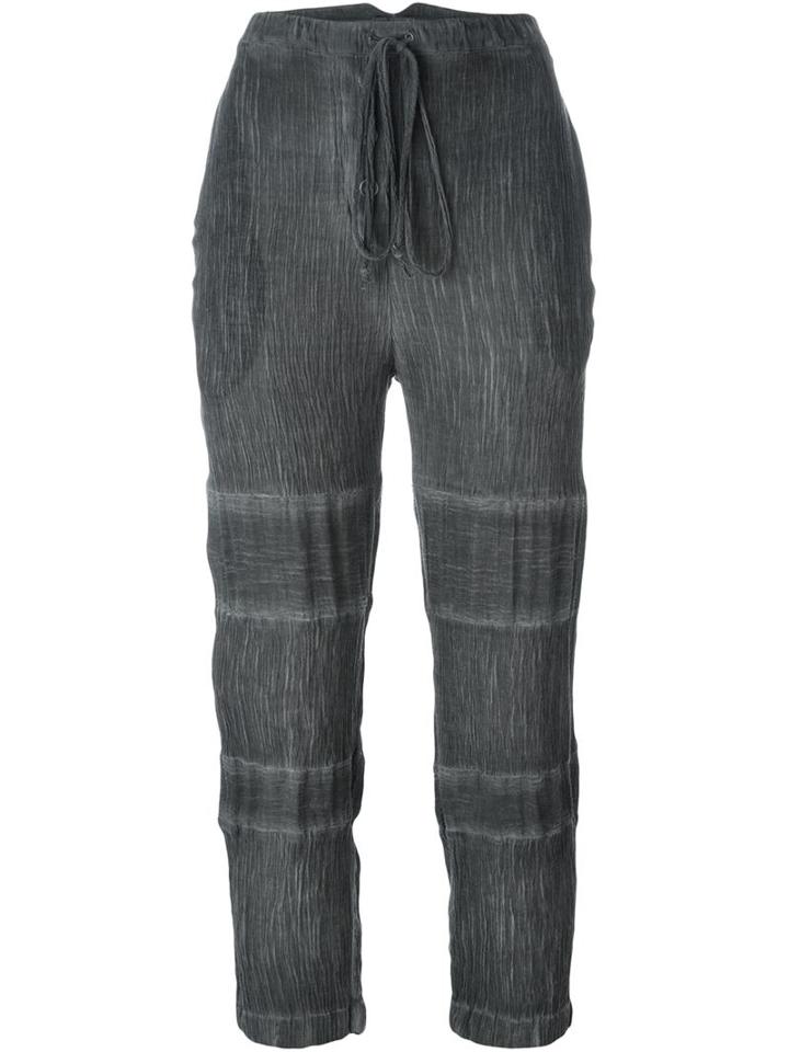 Lost & Found Ria Dunn Creased Cropped Trousers