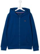 Tommy Hilfiger Junior Hooded Logo Jacket - Blue