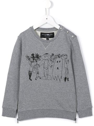 Hydrogen Kids Monsters Print Sweatshirt