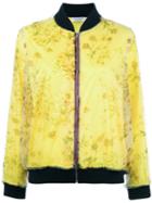 Roseanna Floral Print Jacket, Women's, Size: 38, Yellow/orange, Polyester/polyamide