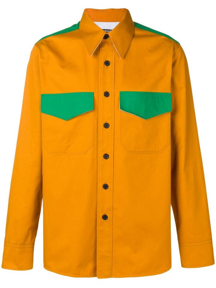 Calvin Klein 205w39nyc Western Colour Block Shirt - Yellow