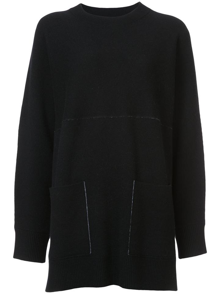 Proenza Schouler - Crew Neck Jumper - Women - Polyamide/spandex/elastane/cashmere/wool - S, Black, Polyamide/spandex/elastane/cashmere/wool