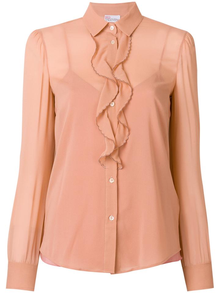 Red Valentino Ruffled Shirt - Nude & Neutrals