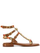 Ash Passion Embellished Sandals - Brown