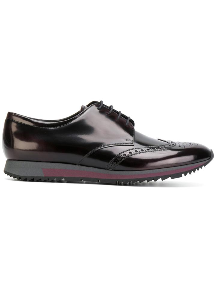 Prada Derby Lace-up Shoes - Red