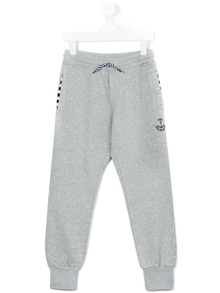 Diesel Kids - Pilo Tracksuit Bottoms - Kids - Cotton - 6 Yrs, Boy's, Grey