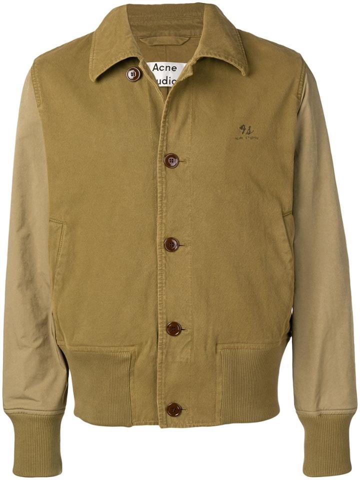 Acne Studios Relaxed Bomber Jacket - Green