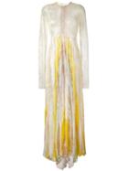 Philosophy Di Lorenzo Serafini Lace Long Dress, Women's, Size: 42, Nude/neutrals, Cotton/polyamide