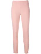 Blumarine - Skinny Trousers - Women - Polyester/spandex/elastane - 42, Pink/purple, Polyester/spandex/elastane